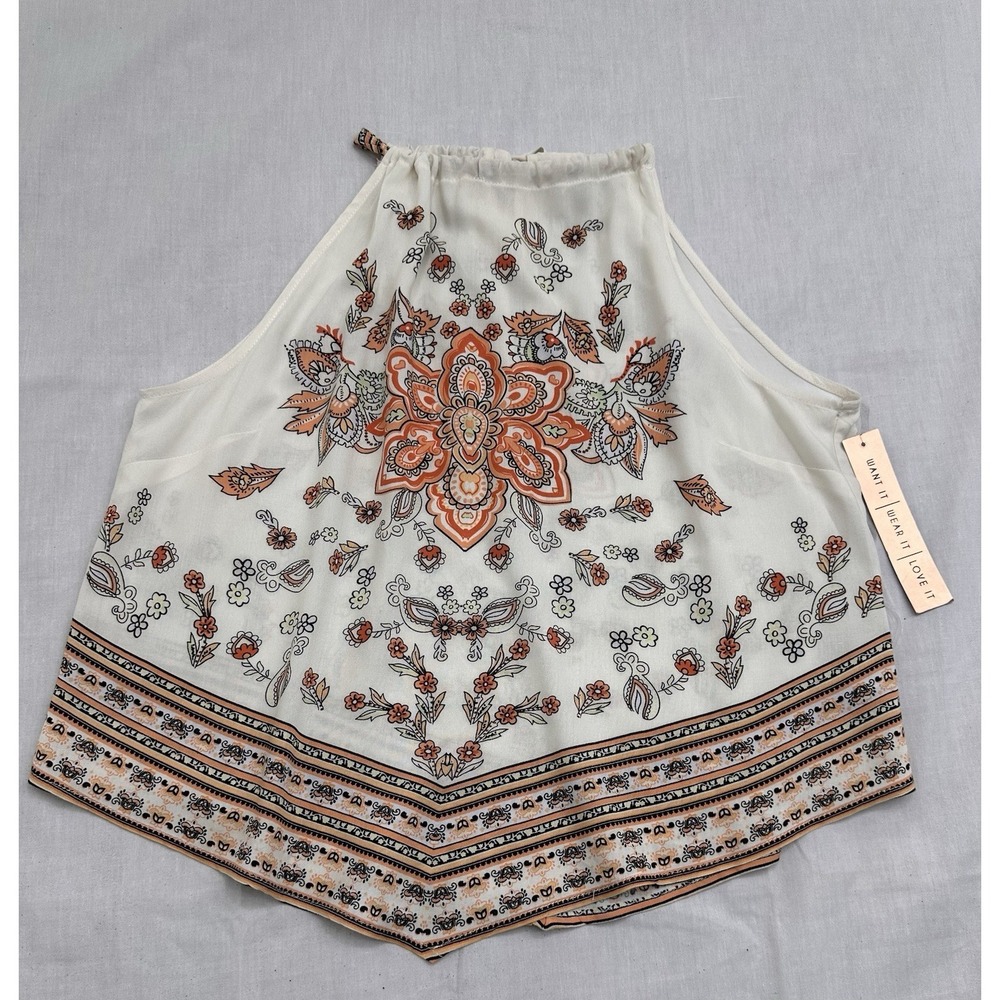 Almost Famous Halter Tank Top Womens Medium Y2K  Festival
